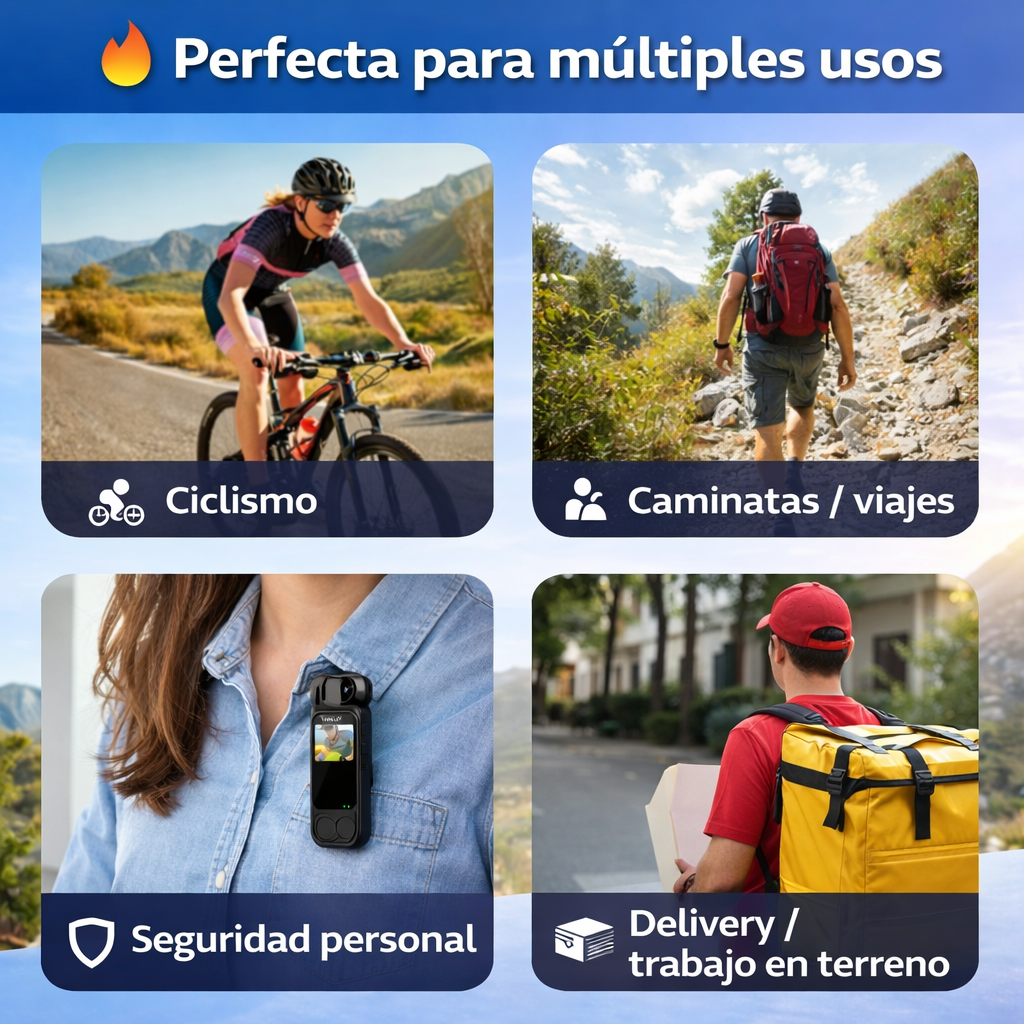 La cámara compacta que va contigo a todas partes - GRABADORA BACKFLIP