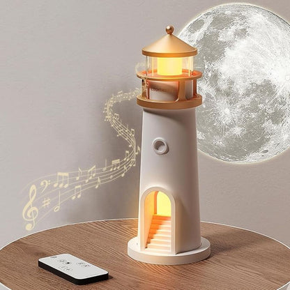 Lámpara Faro Proyector Lunar LED con Control Remoto.